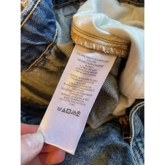 Free People We The Free Western Denim Zip Up Long Sleeve Straight Leg Jumpsuit M - Picture 14 of 15